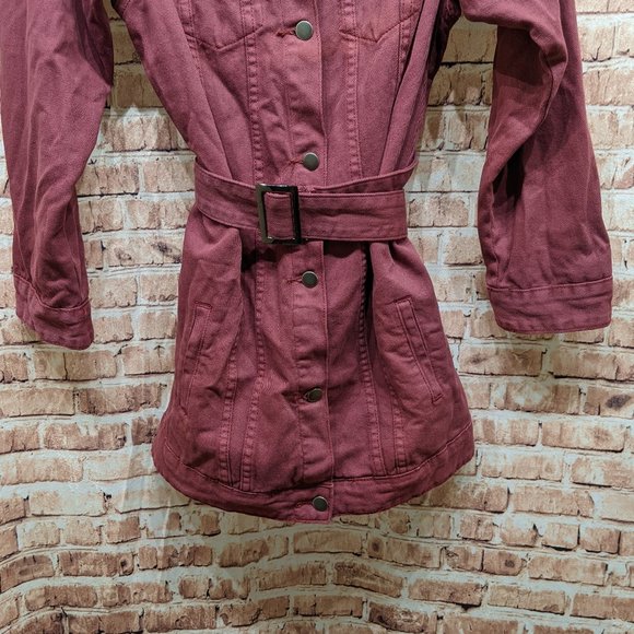 Naked Wardrobe Long Jean Jacket Dress with Belt Small - Picture 2 of 13